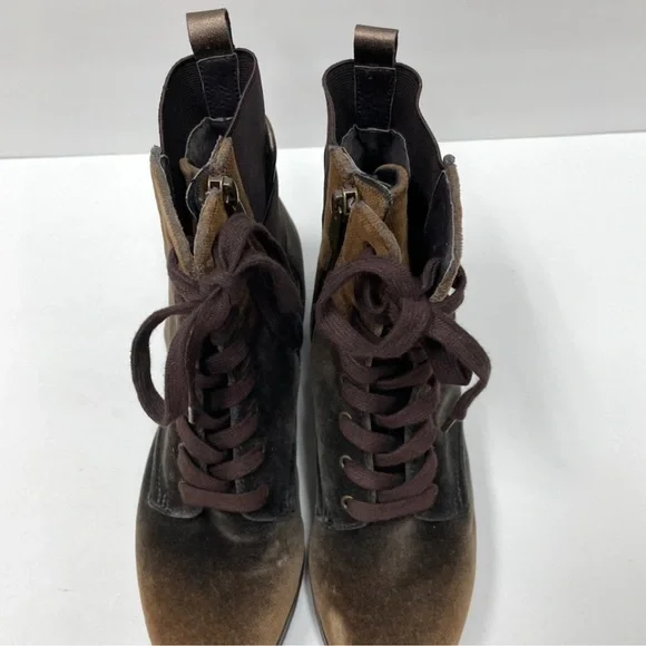 Donald J. Pliner “Esa” Brown Lace Up Combat Boots, Size: 7 - Picture 4 of 11